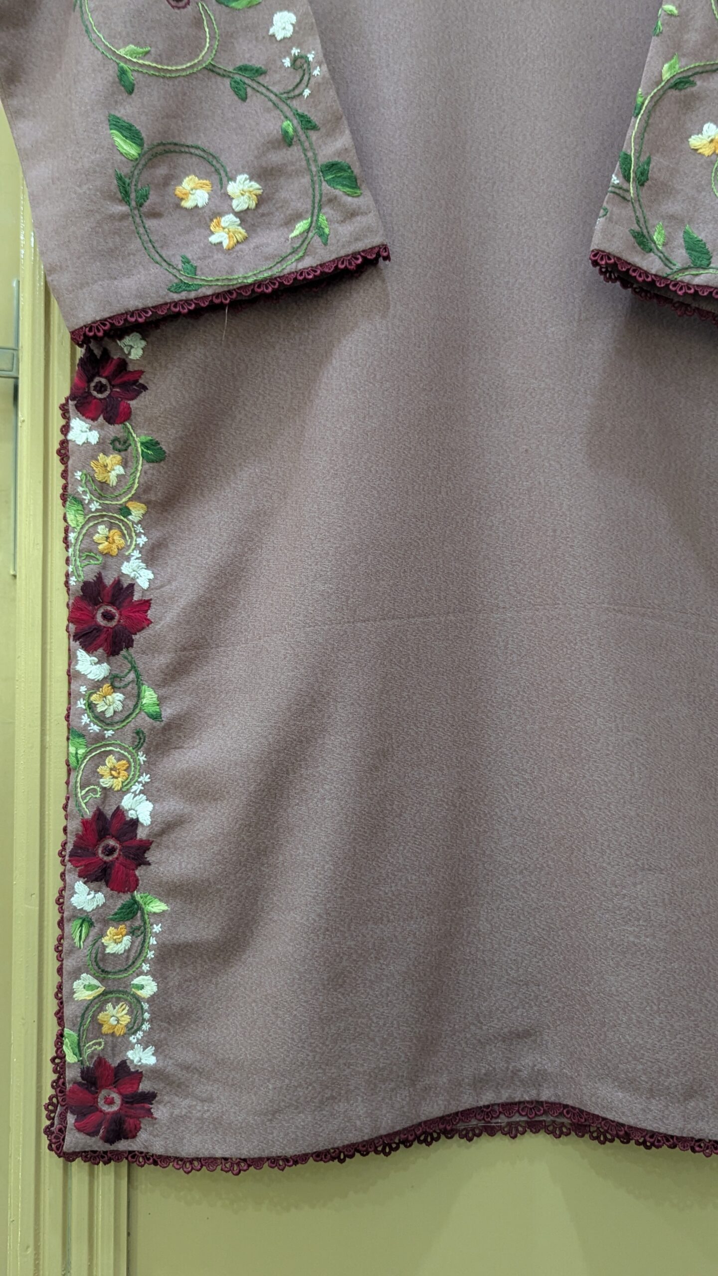 PXL_20260304_102554435.jpg Elegant Hand-Embroidered Lawn Karandi Outfit